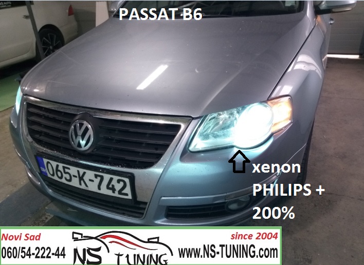ugradnja xenon svetla h7 sijalica philips passat b6 sociva novi sad auto servis beograd canbus trafo